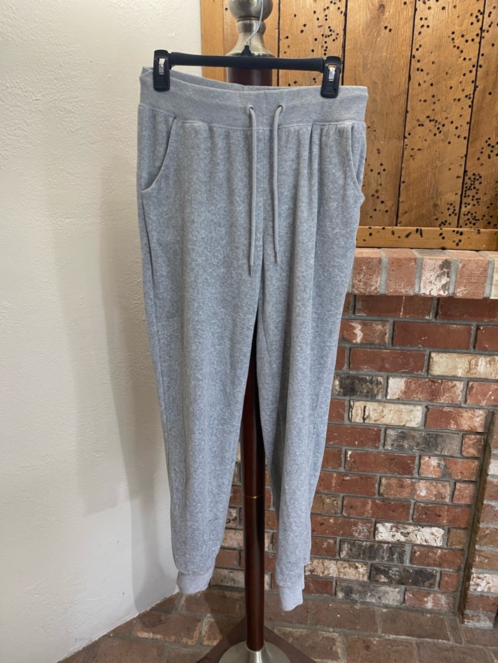 Reflex Womens Heather Gray Drawstring Joggers